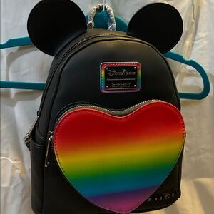 Disney Pride Small Faux Leather Backpack